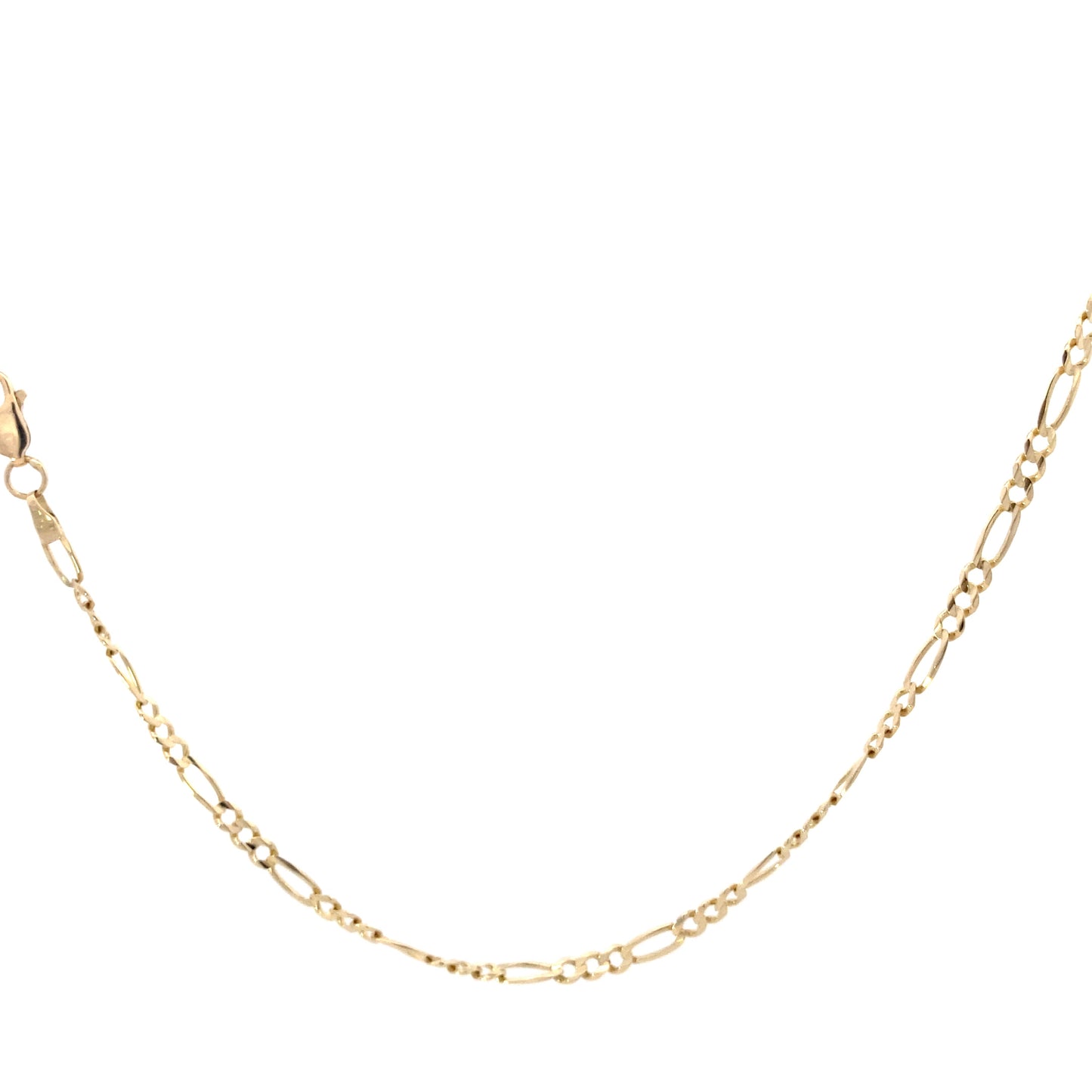 14k Yellow Gold 22" 3mm Figaro Chain