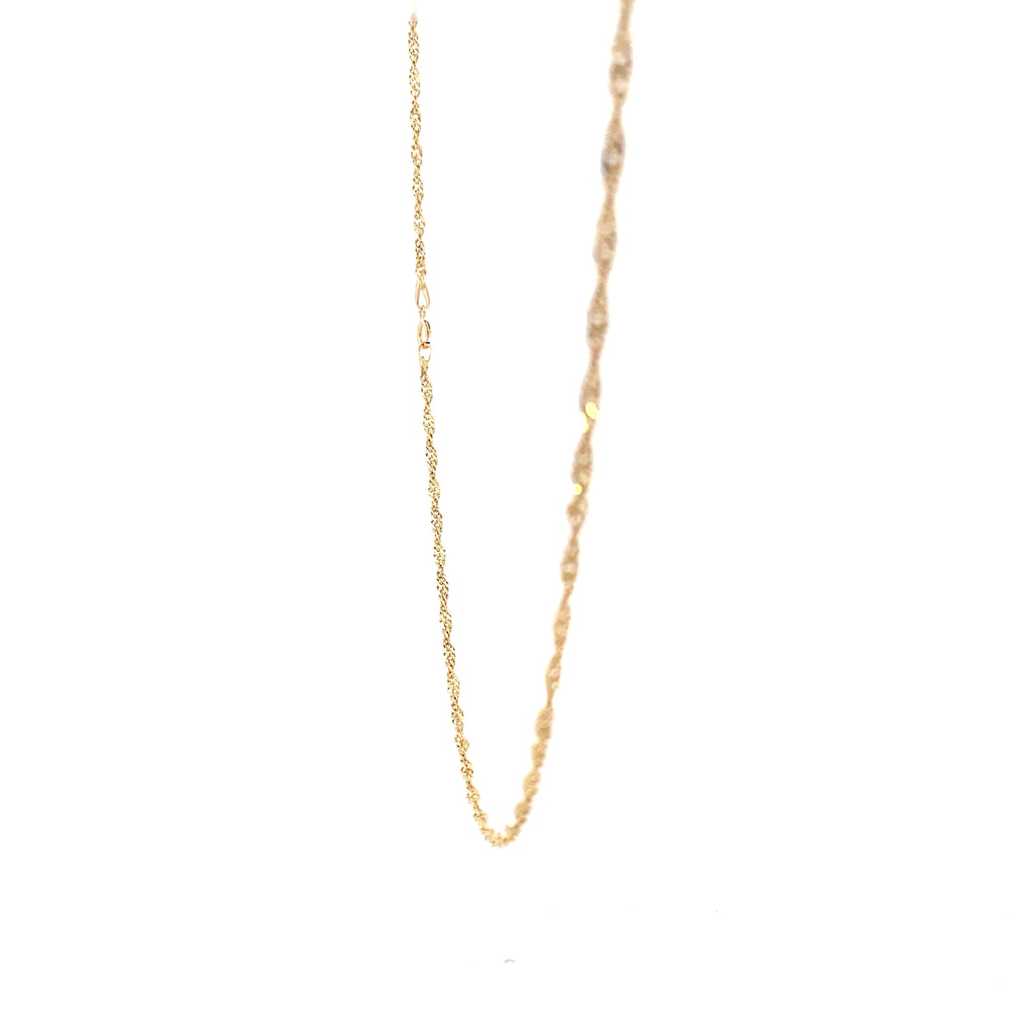 18K Yellow Gold 20" 1.8mm Twisted Chain