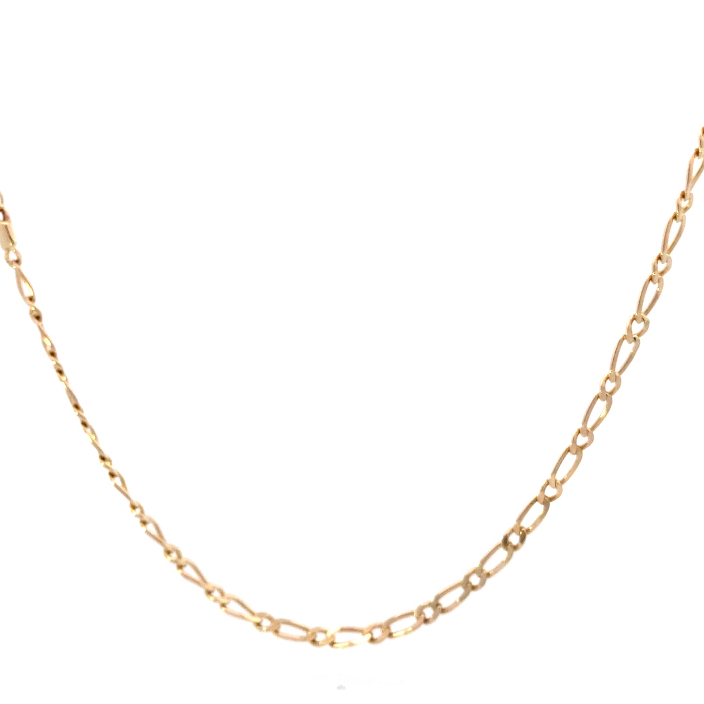 14K Yellow Gold 18" Figaro Chain