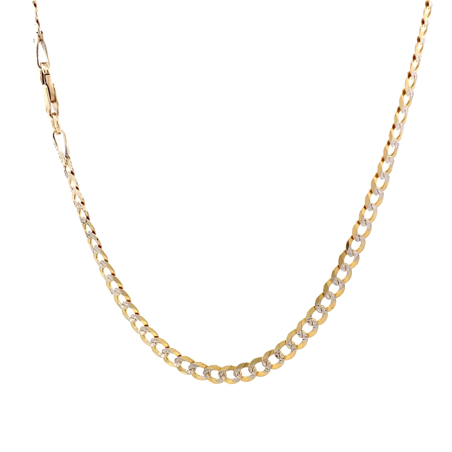 10K Yellow Gold 26" 3.6mm DC Curb Chain