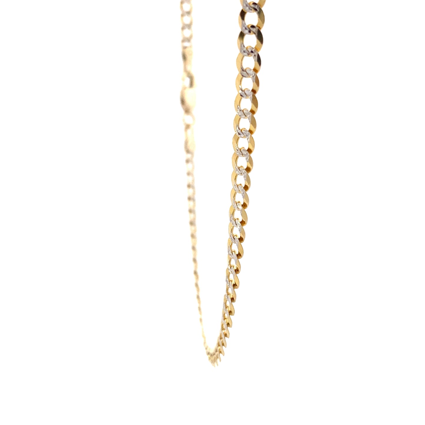 10K Yellow Gold 26" 3.6mm DC Curb Chain