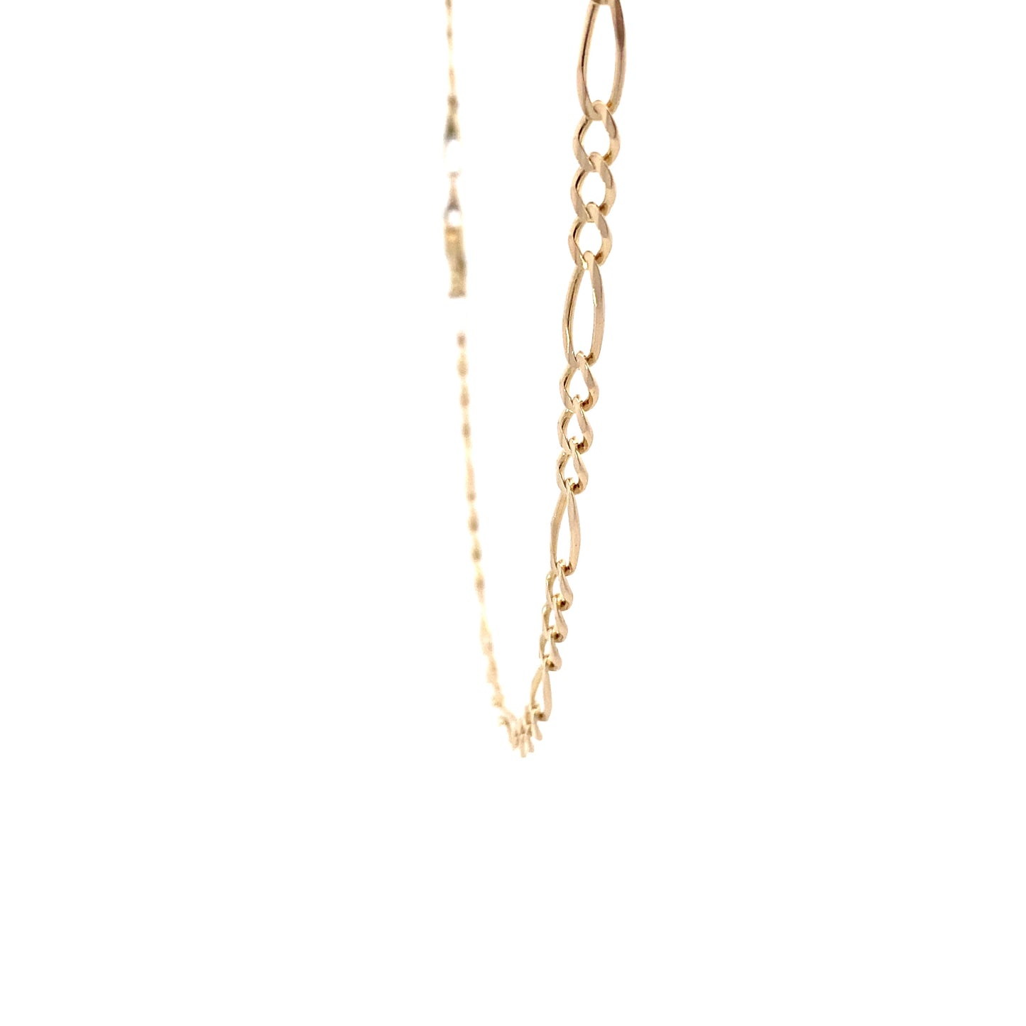 14K Yellow Gold 23" 2.3mm Figaro Chain