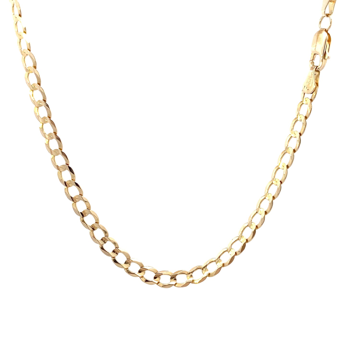 14K Yellow Gold 26" 4mm Curb Chain