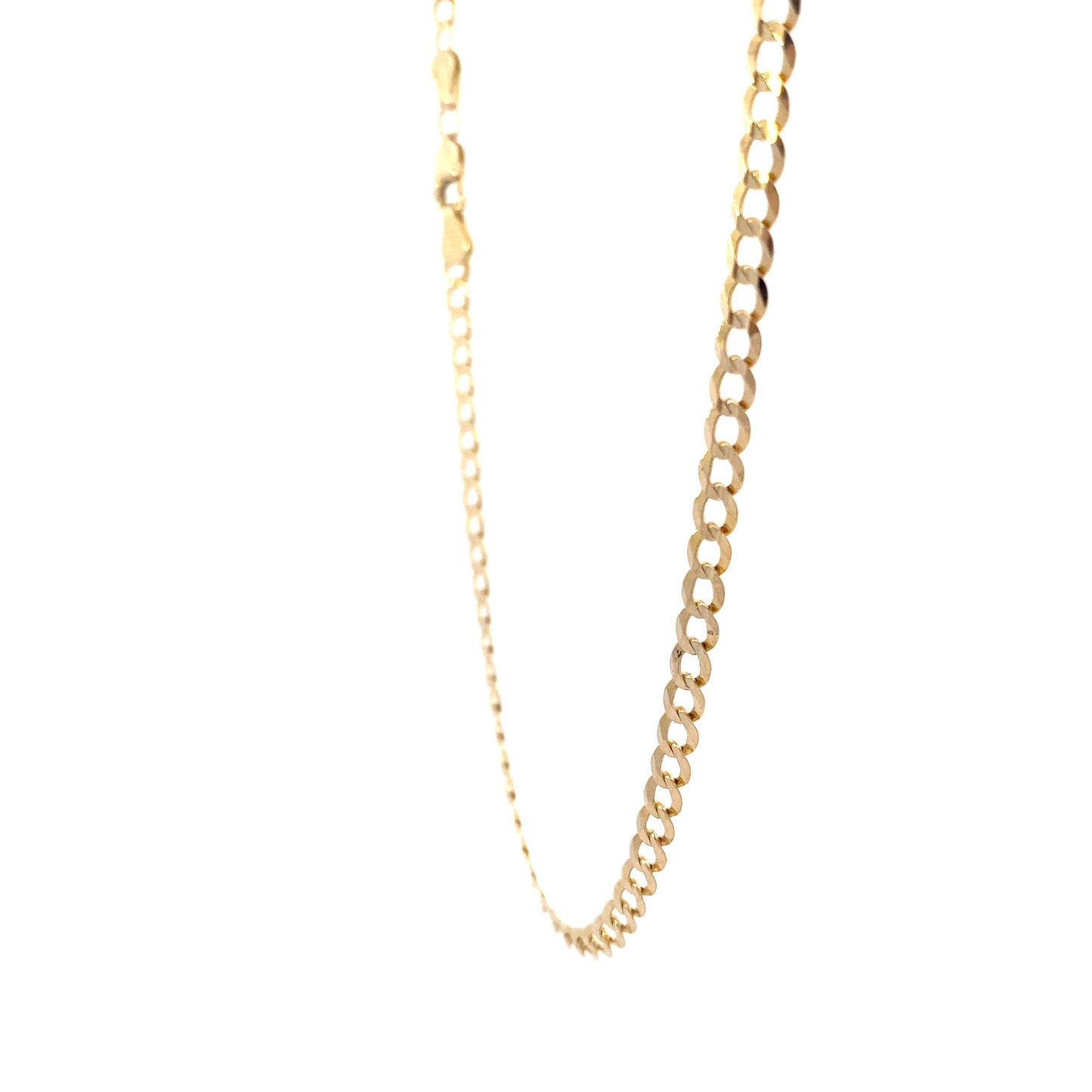 14K Yellow Gold 24" 3.3mm Curb Chain