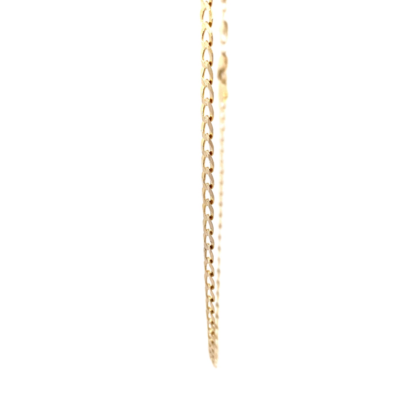 14K Yellow Gold 24" 3.3mm Curb Chain