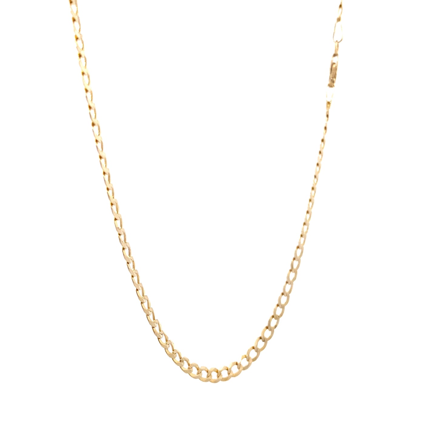 14K Yellow Gold 24" 3.3mm Curb Chain