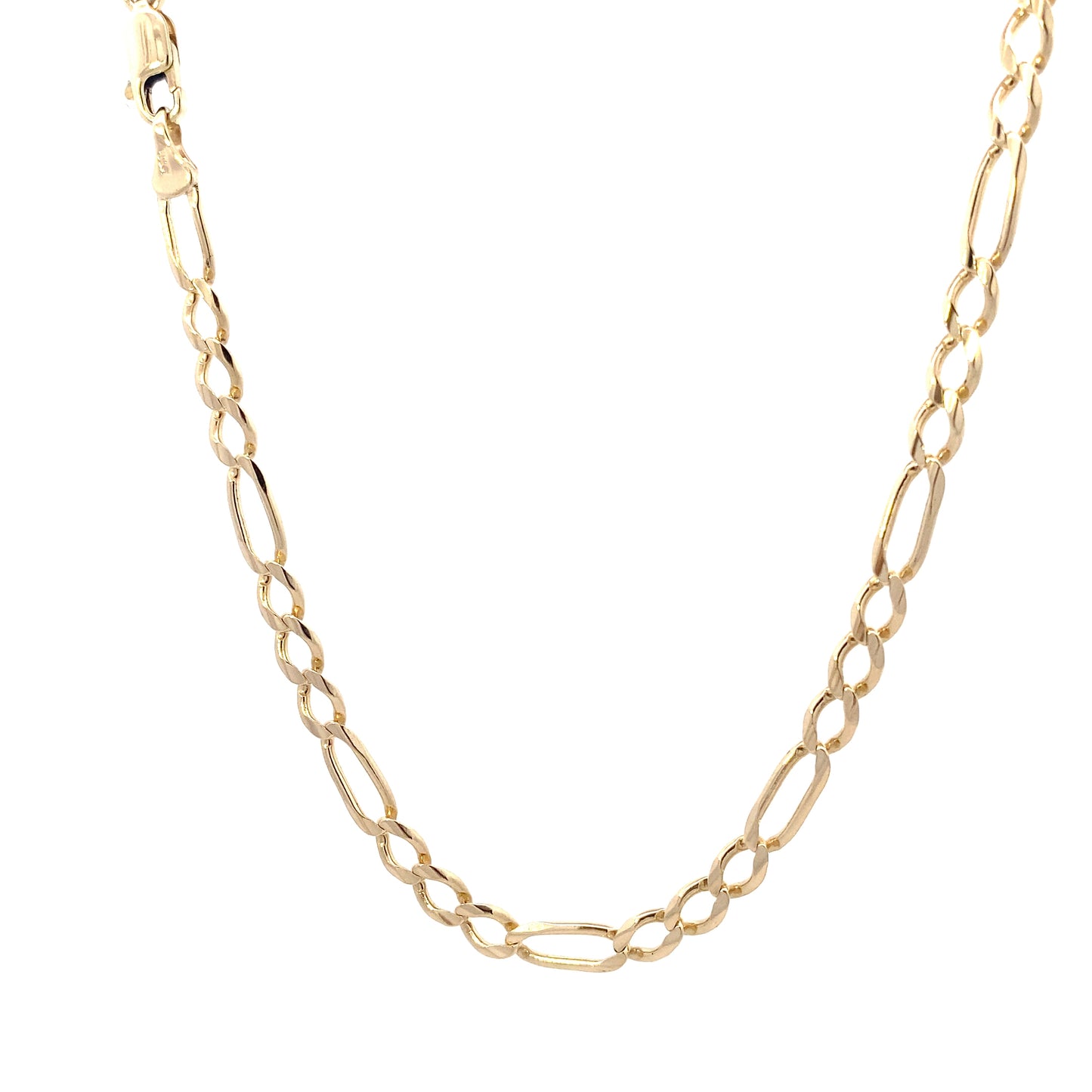 10K Yellow Gold 29" 4.3mm Figaro Chain