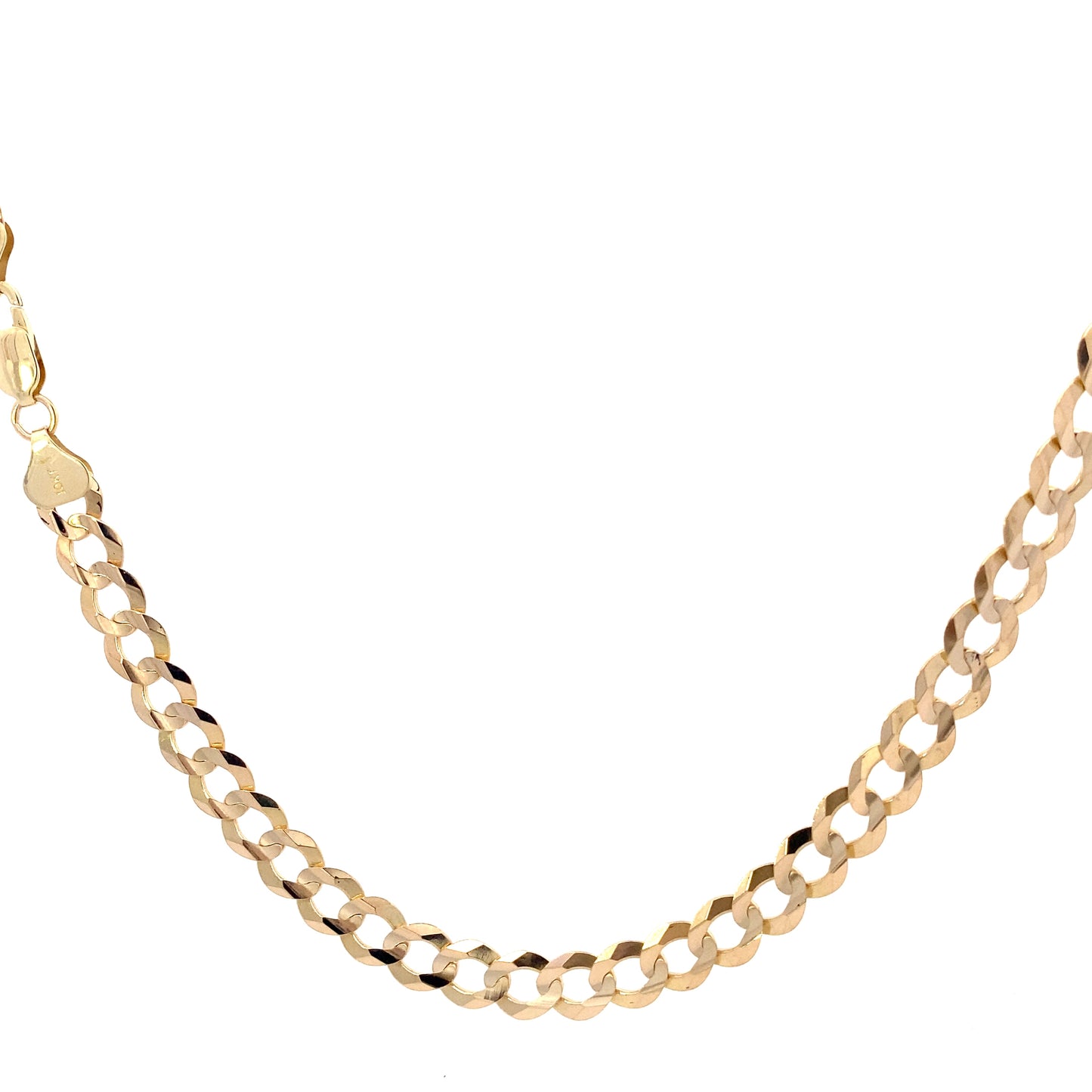 10K Yellow Gold 26" 7mm Curb Chain