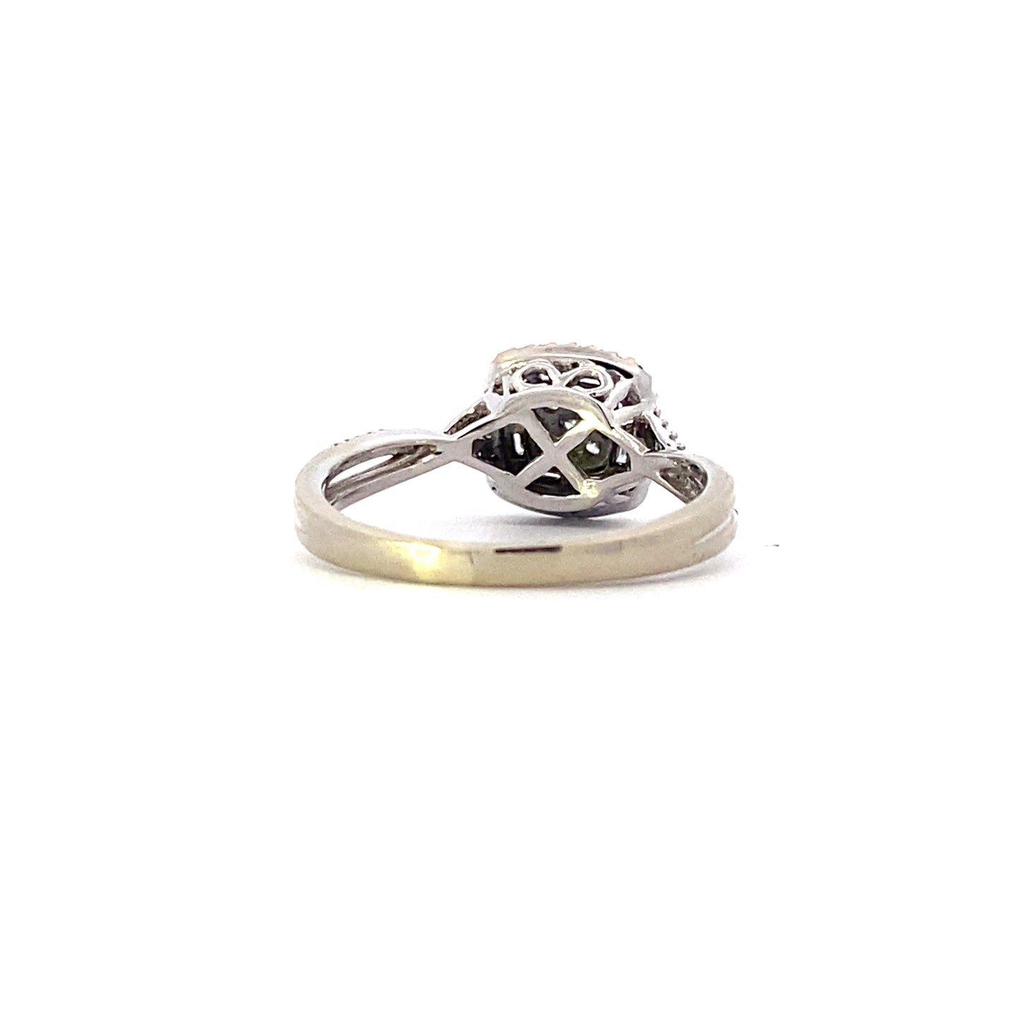 14K White Gold Womens Diamond Ring - 0.35ct