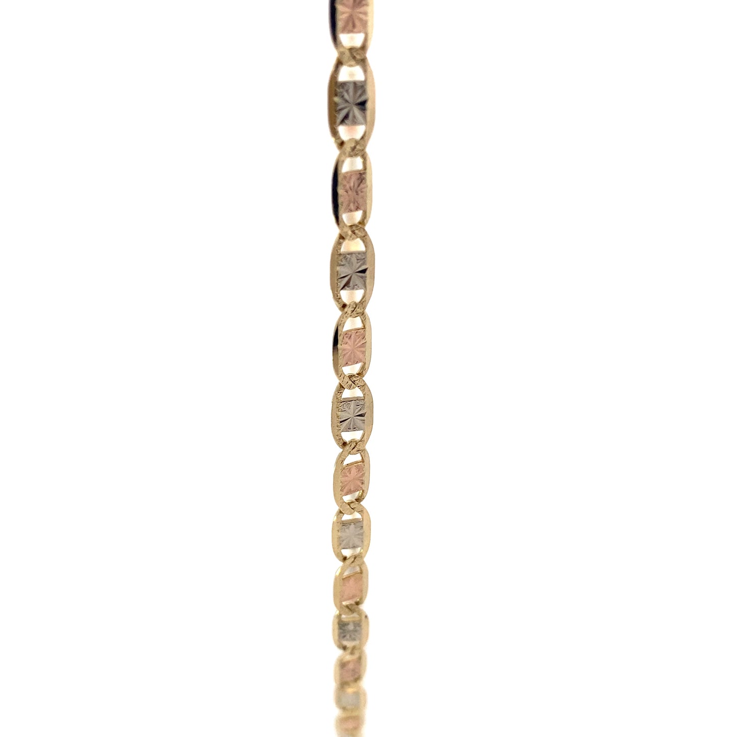 14K Tri-Color Gold 20" Mariner Chain