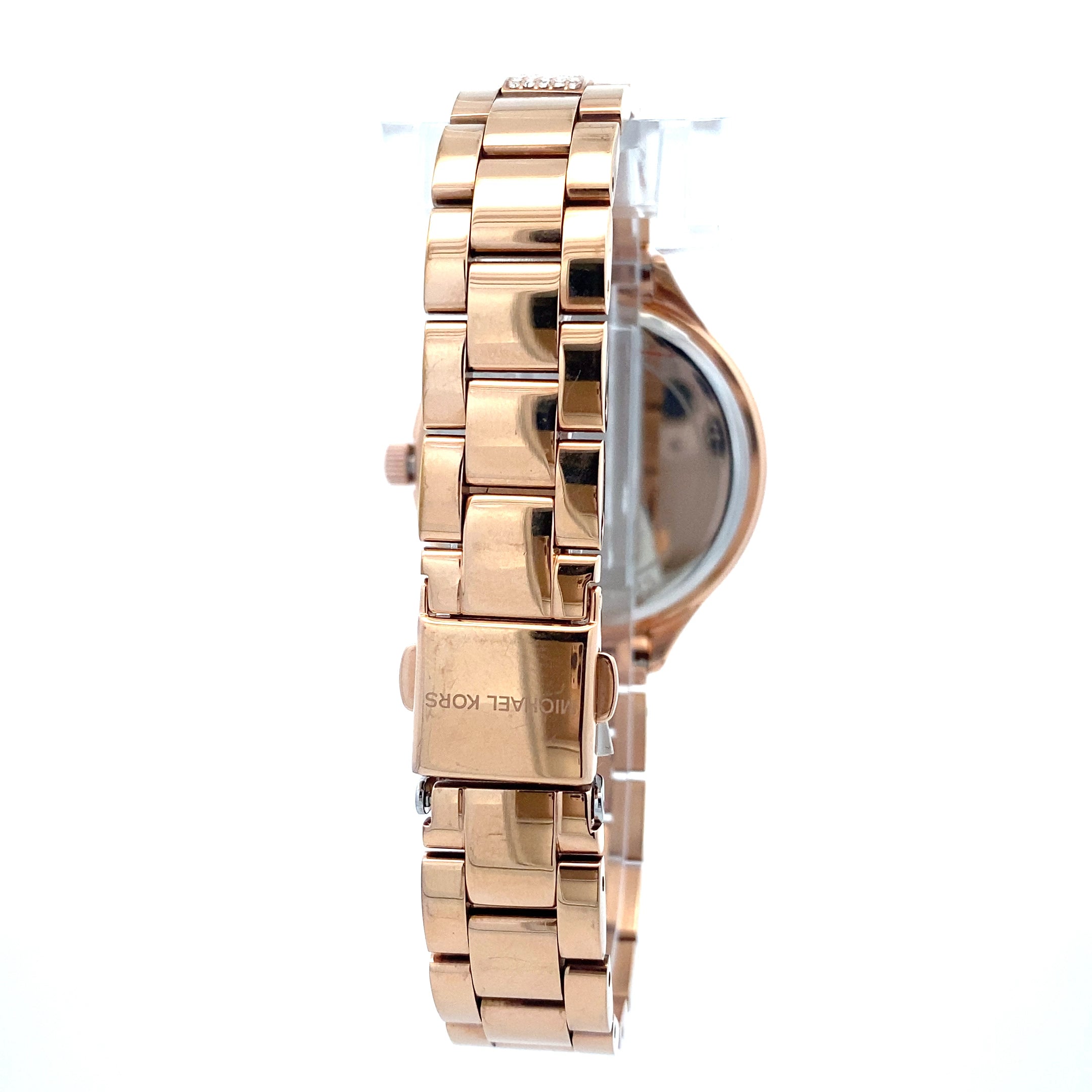 Michael Kors Pave Rose Gold Tone Watch MK-3799