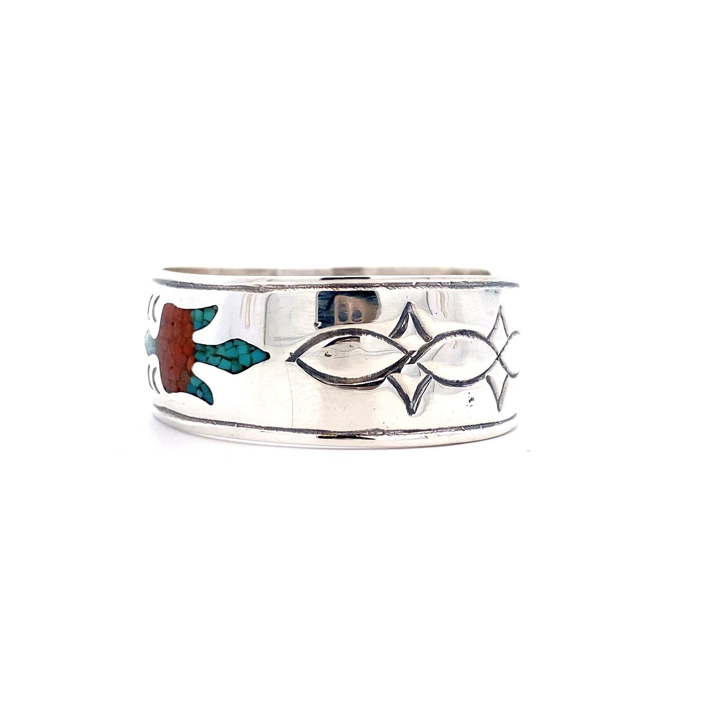 Sterling Silver Native American Bangle Bracelet