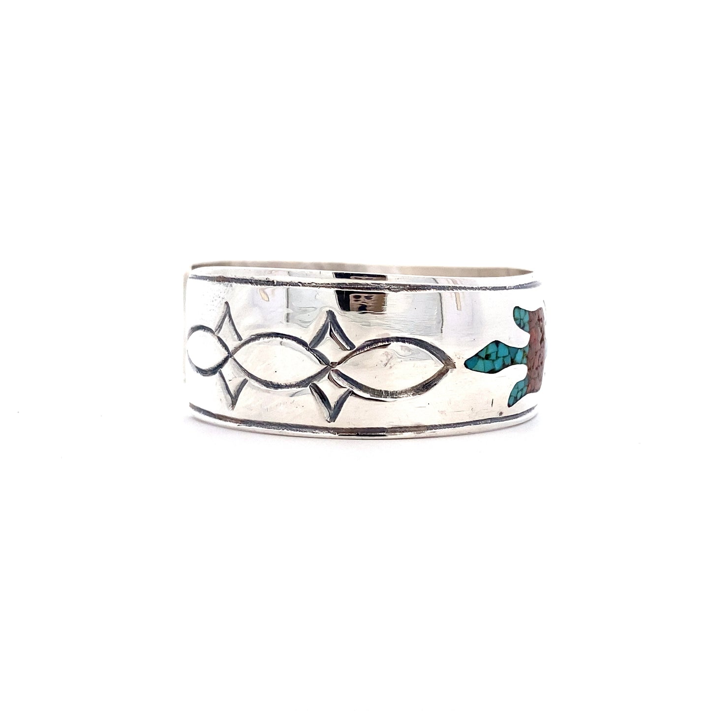 Sterling Silver Native American Bangle Bracelet