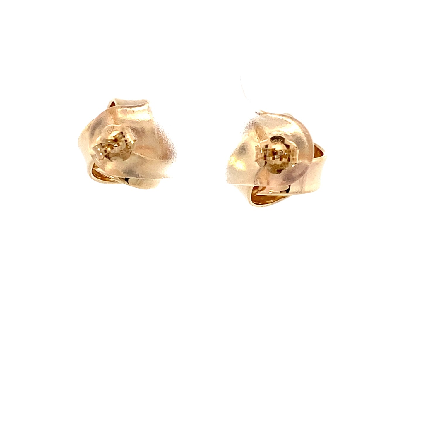 10K Yellow Gold Knot Stud Earrings