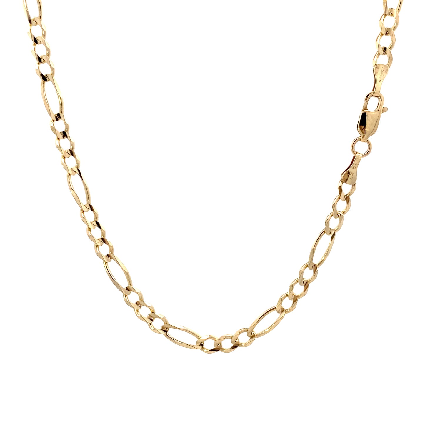 14K Yellow Gold 24" Figaro Chain