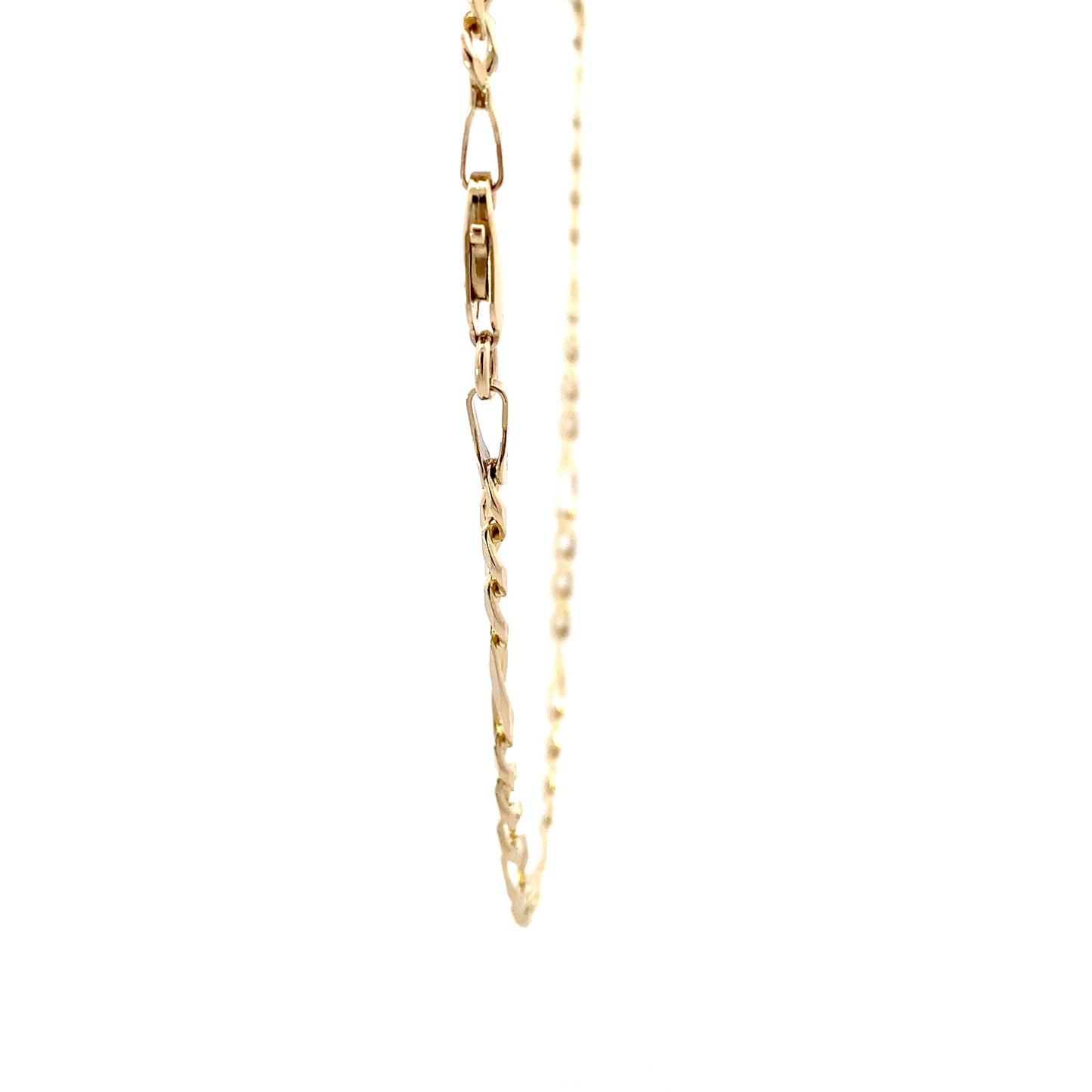 14K Yellow Gold 24" Figaro Chain