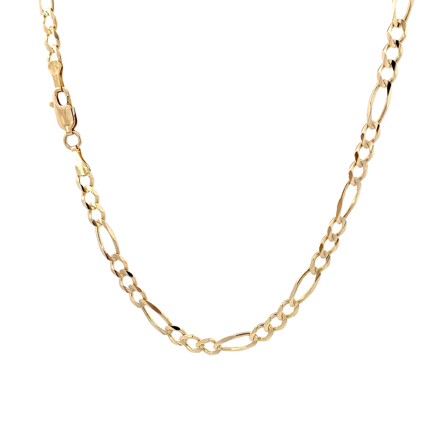 14K Yellow Gold 24" Figaro Chain