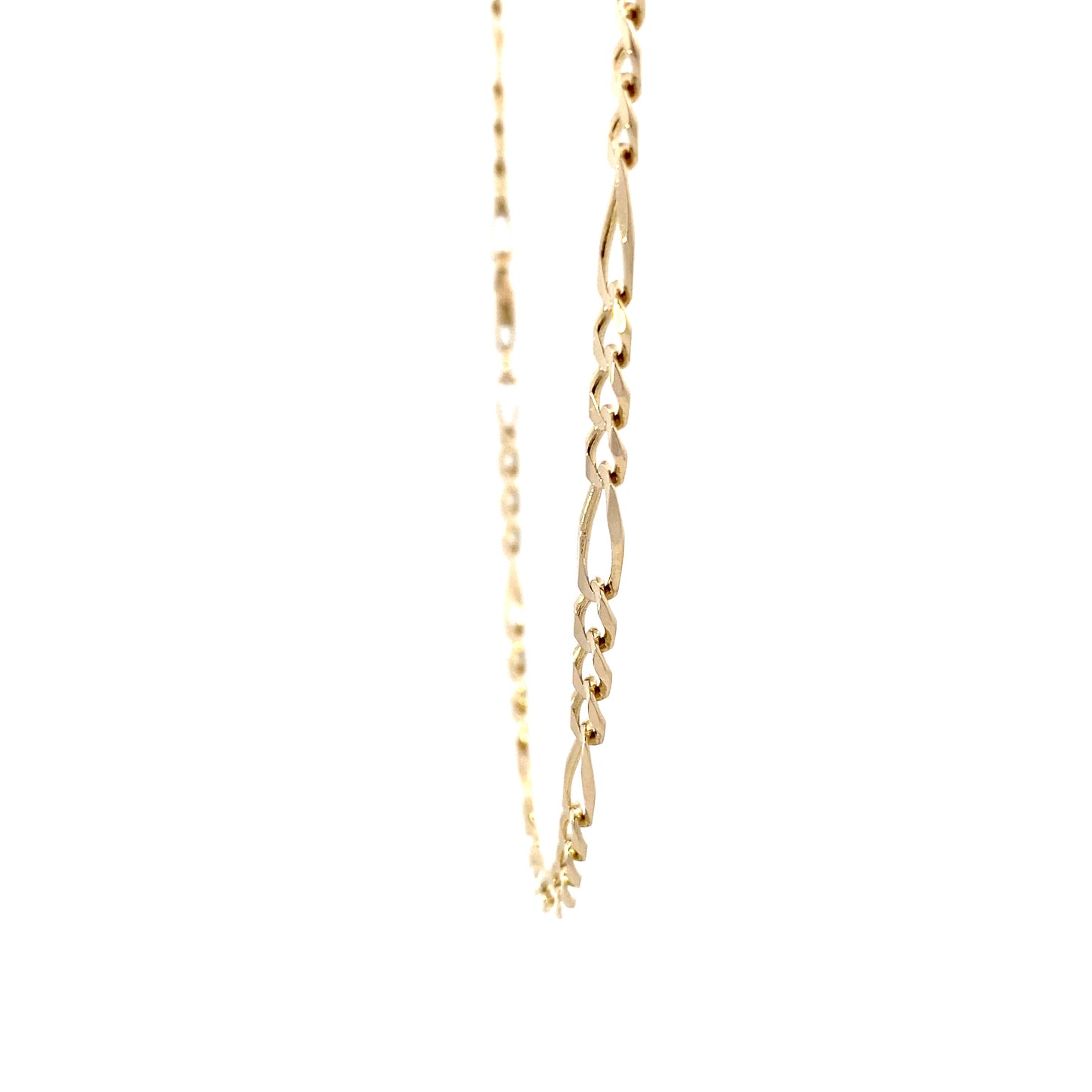 14K Yellow Gold 24" Figaro Chain