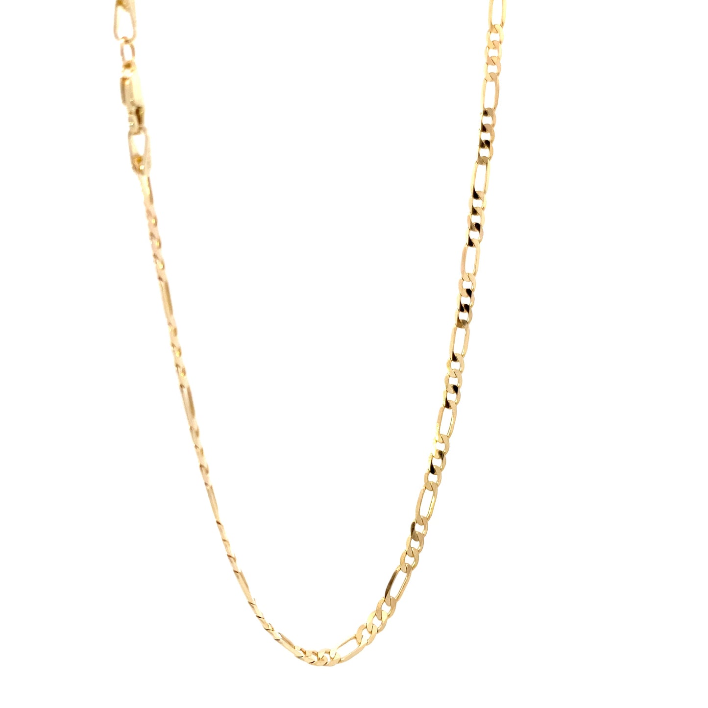 14K Yellow Gold 24" Figaro Chain