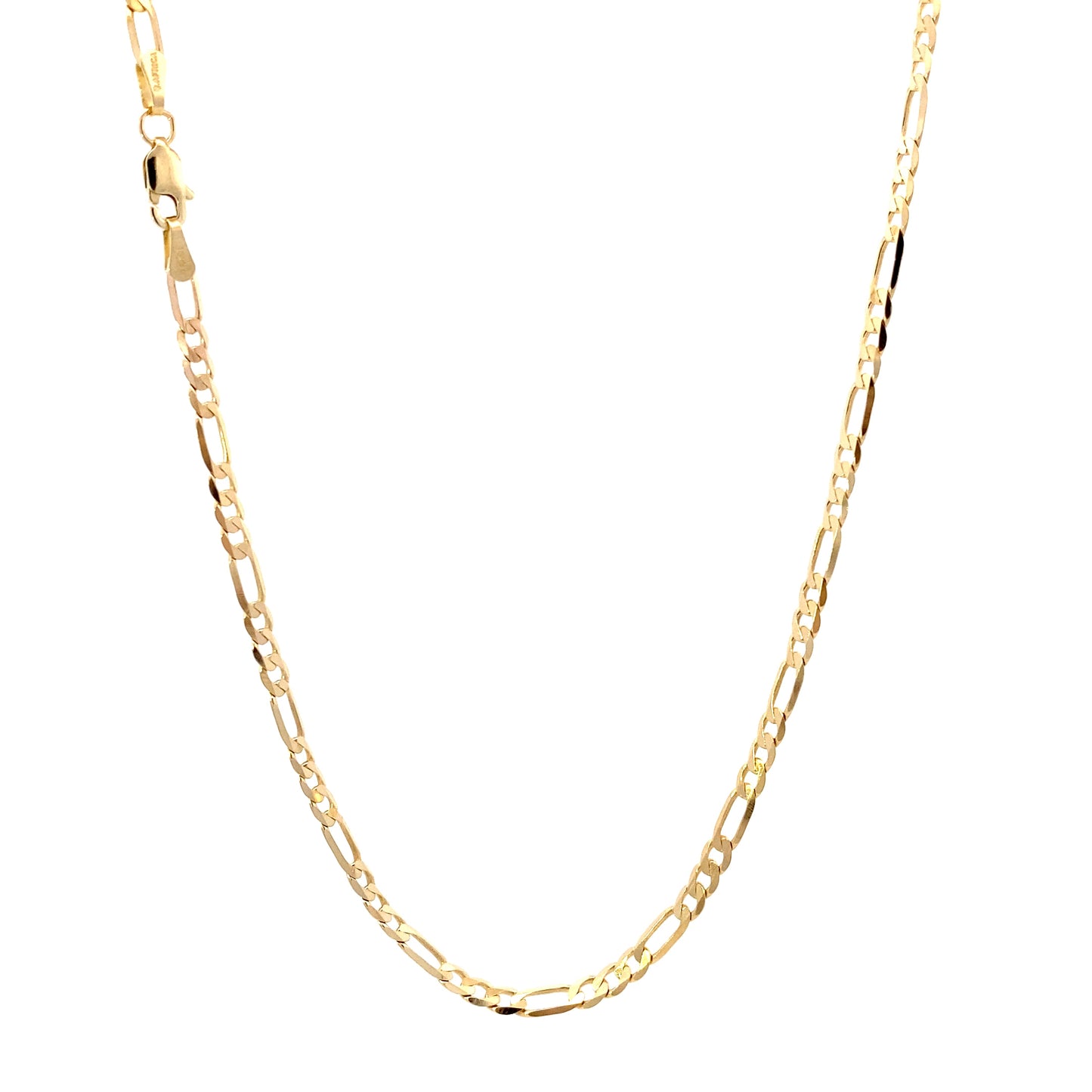 14K Yellow Gold 24" Figaro Chain