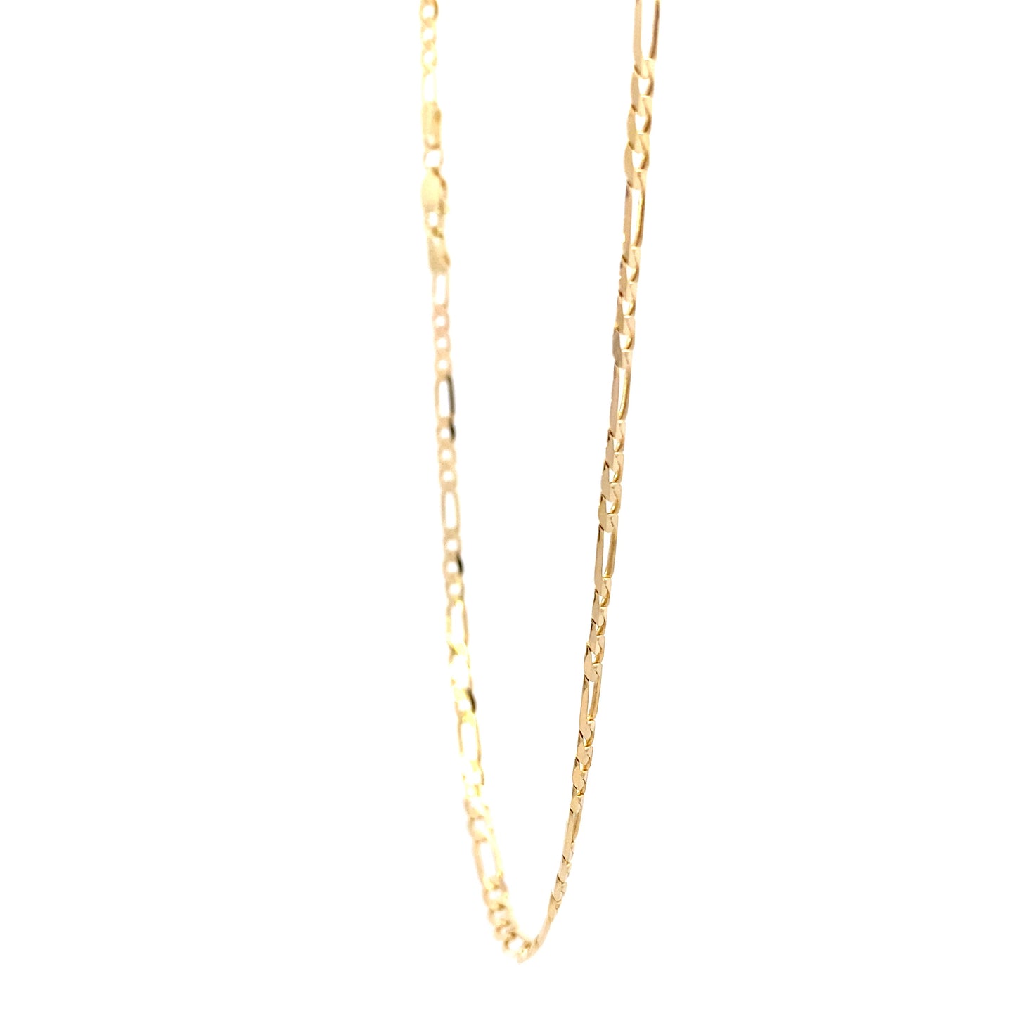 14K Yellow Gold 24" Figaro Chain