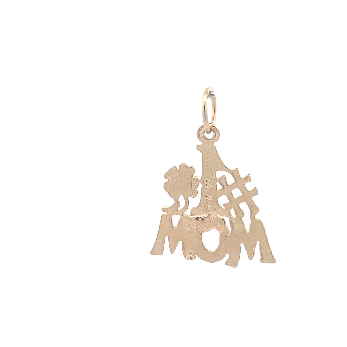 14K Yellow Gold #1 Mom Pendant