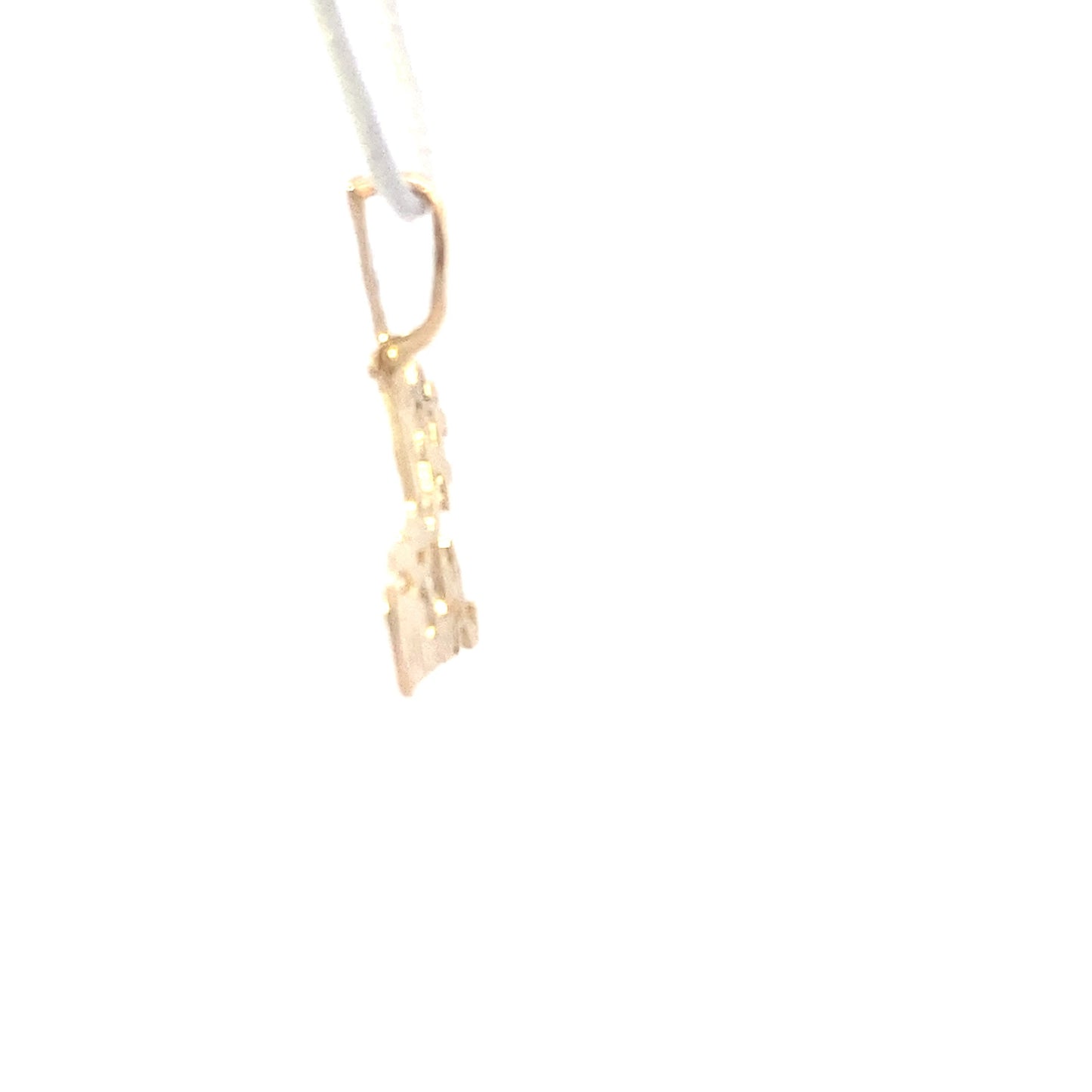 14K Yellow Gold "#1 Mom" Pendant