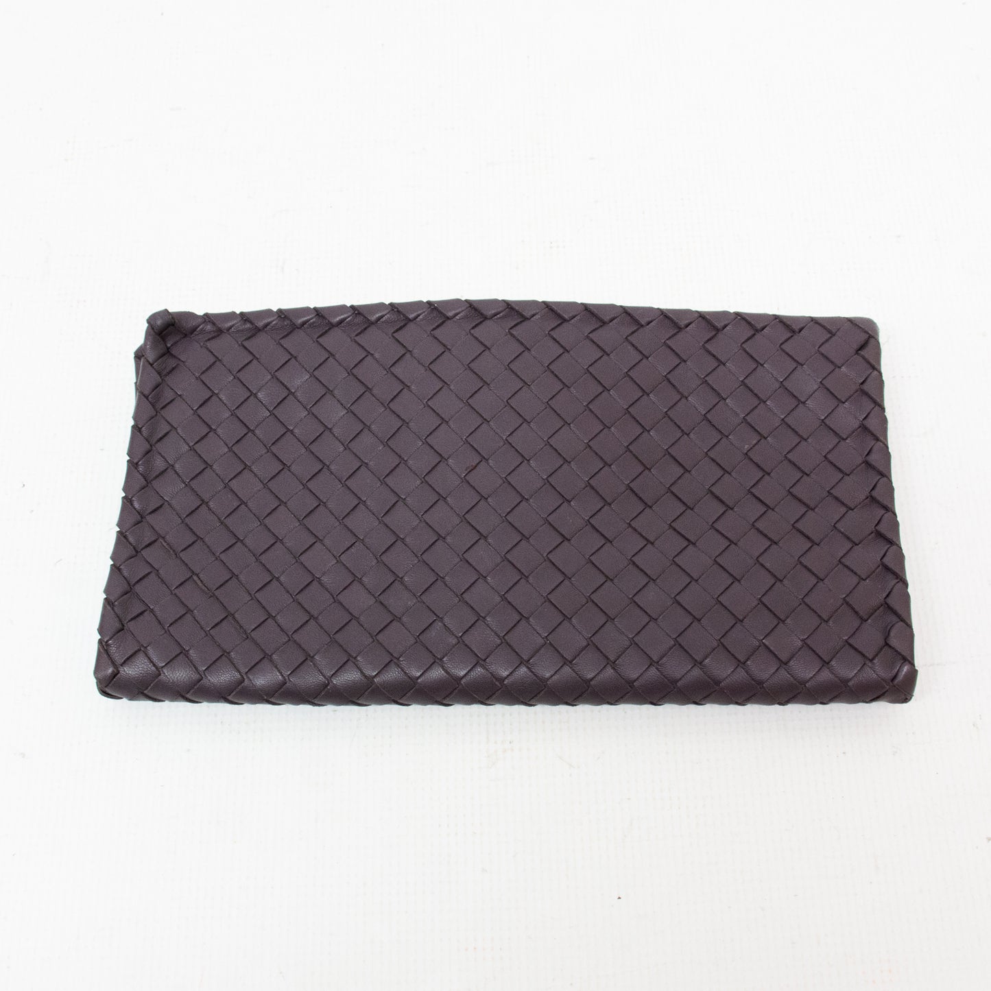 Bottega Veneta Intrecciato Over Turnlock Clutch