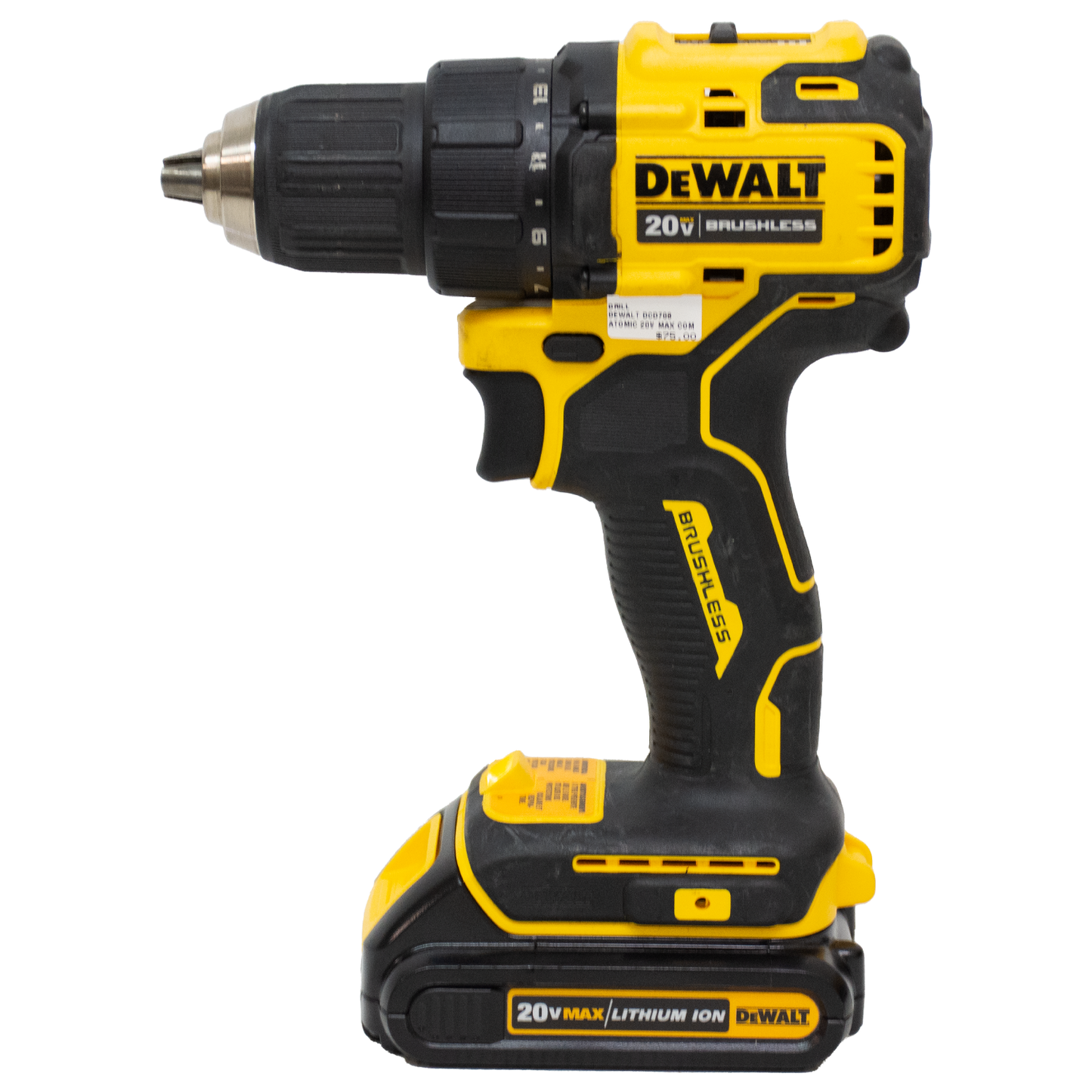 DEWALT DCD708 Atomic 20V Max Compact Cordless 1/2" Drill/Driver Bundle