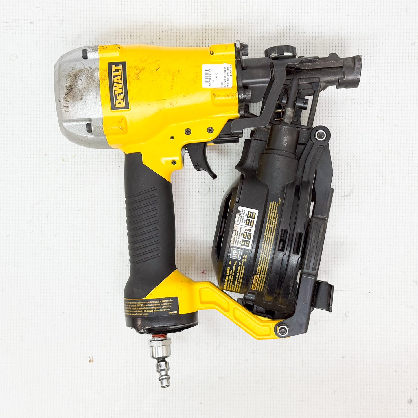 DEWALT DW46RN Pneumatic 15 Degree Coil Roofing Nailer