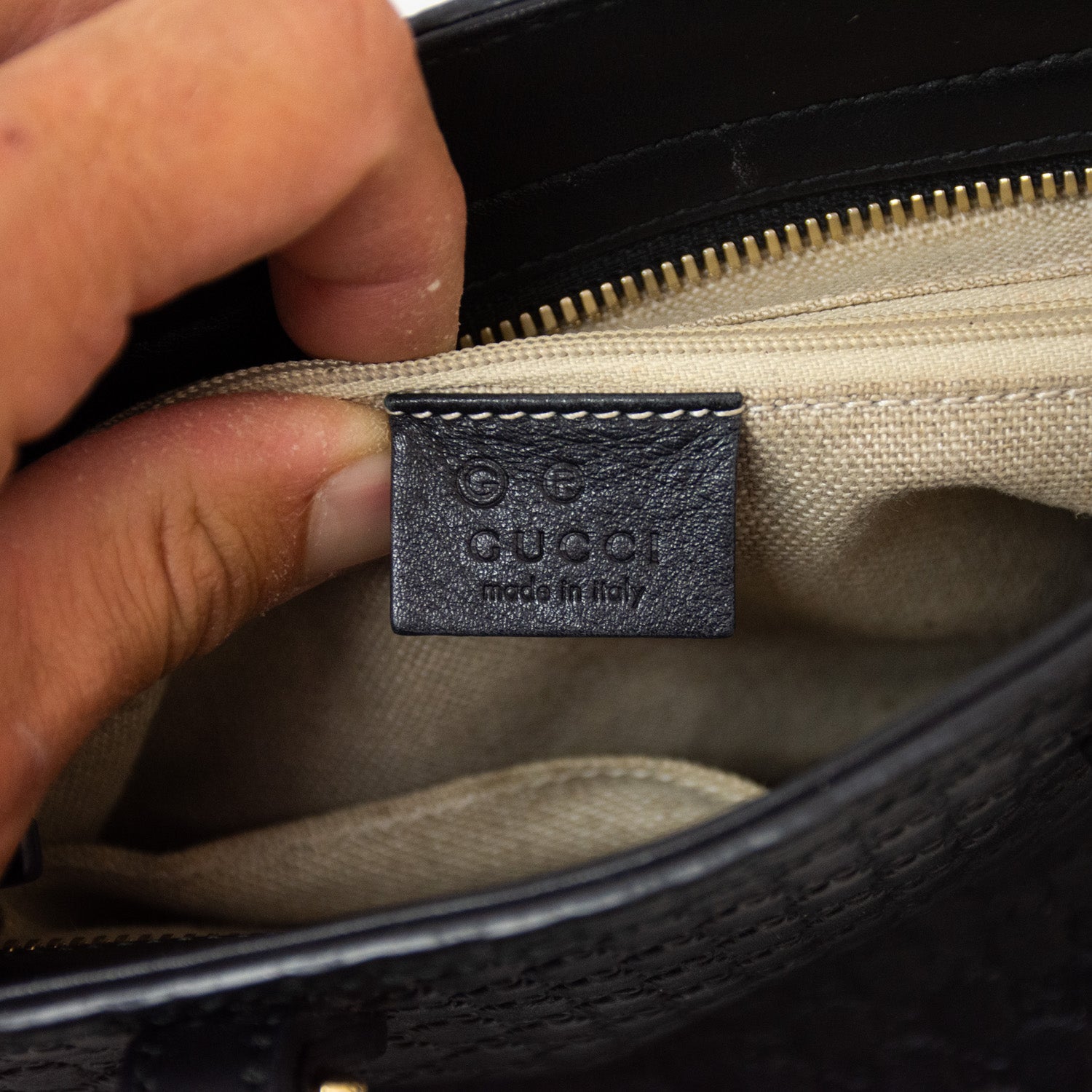 Gucci Guccissima Leather Handbag