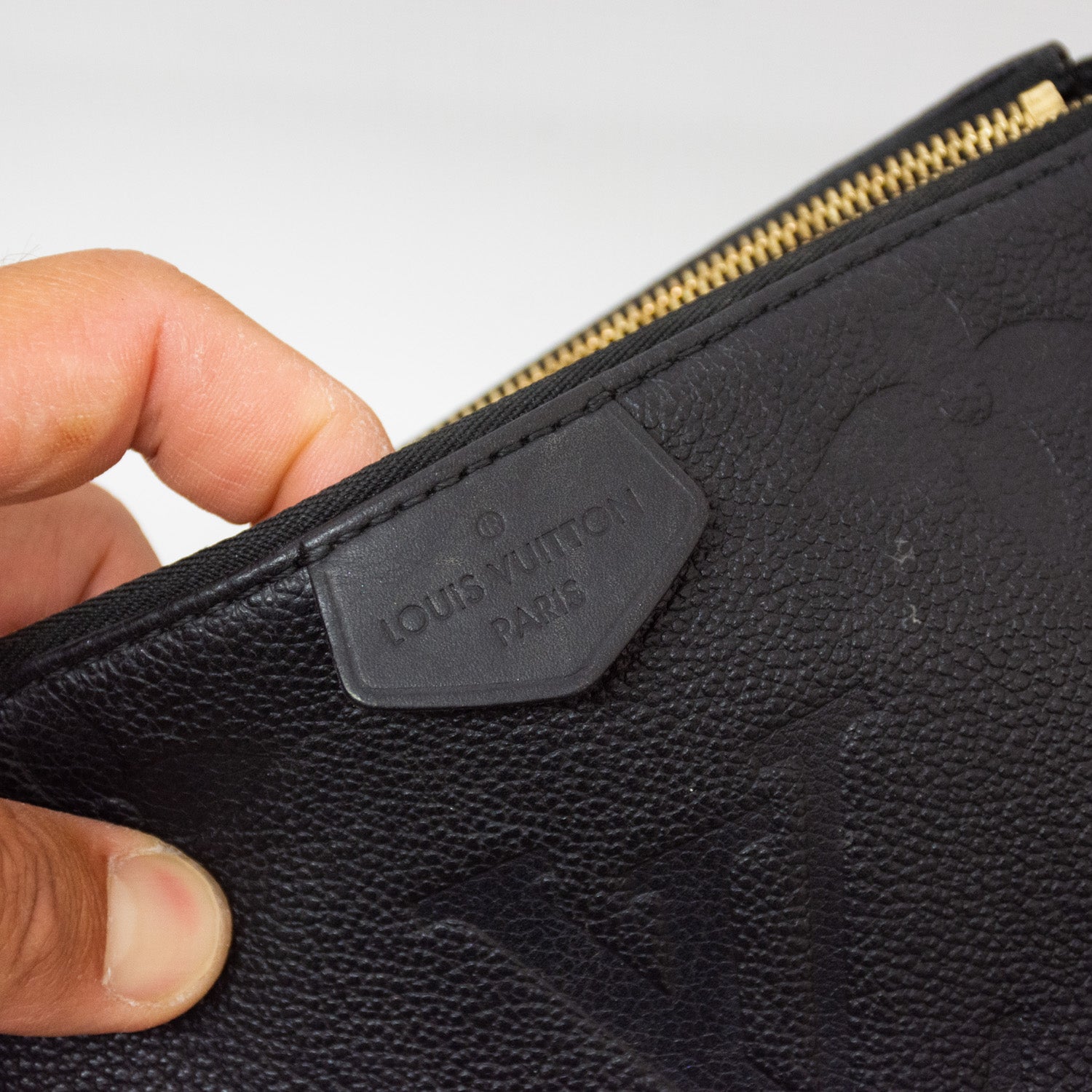 Louis Vuitton Black Monogram Empreinte Multi Pochette Shoulder Bag - M80399