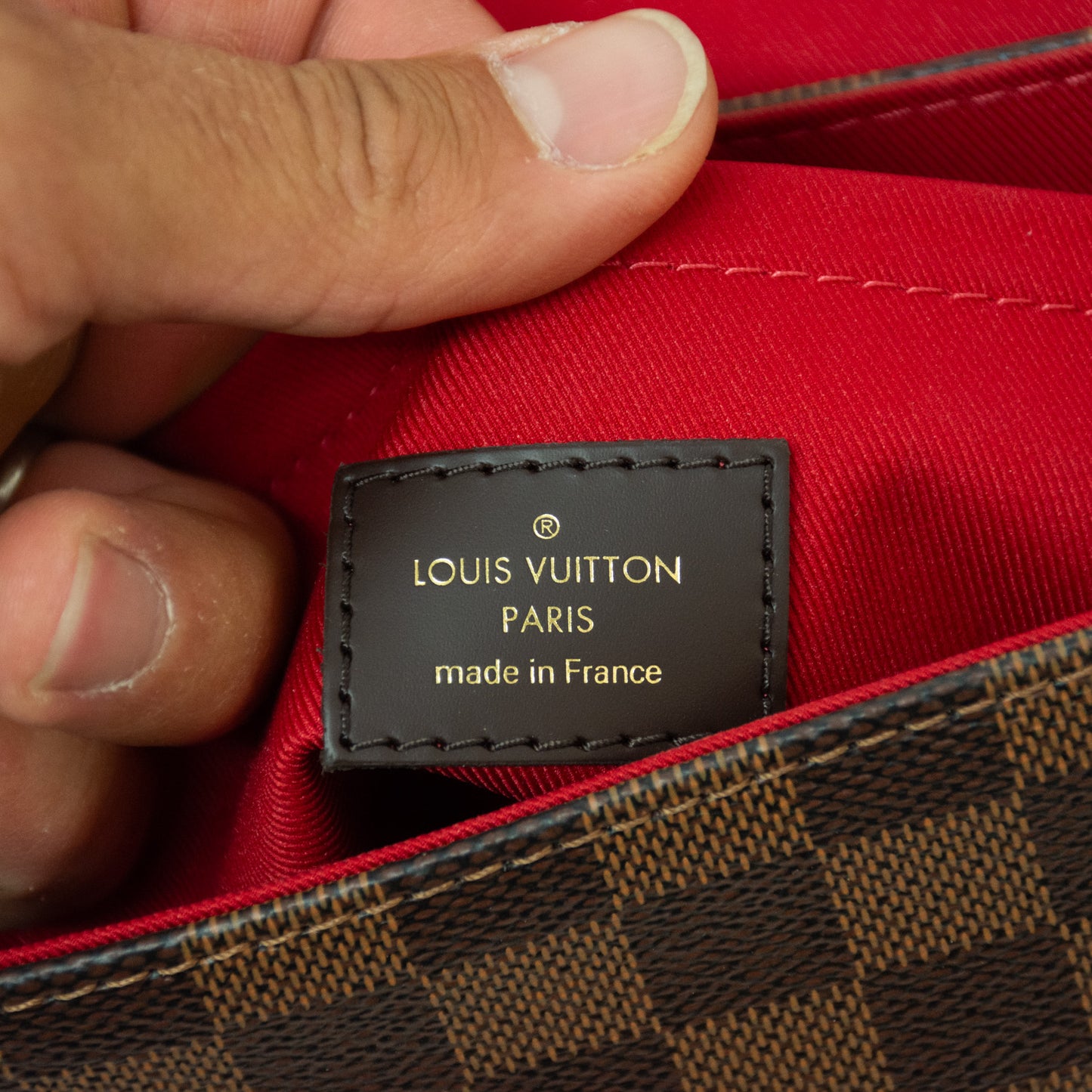 Louis Vuitton Croisette Damier Ebene Canvas Handbag - N53000