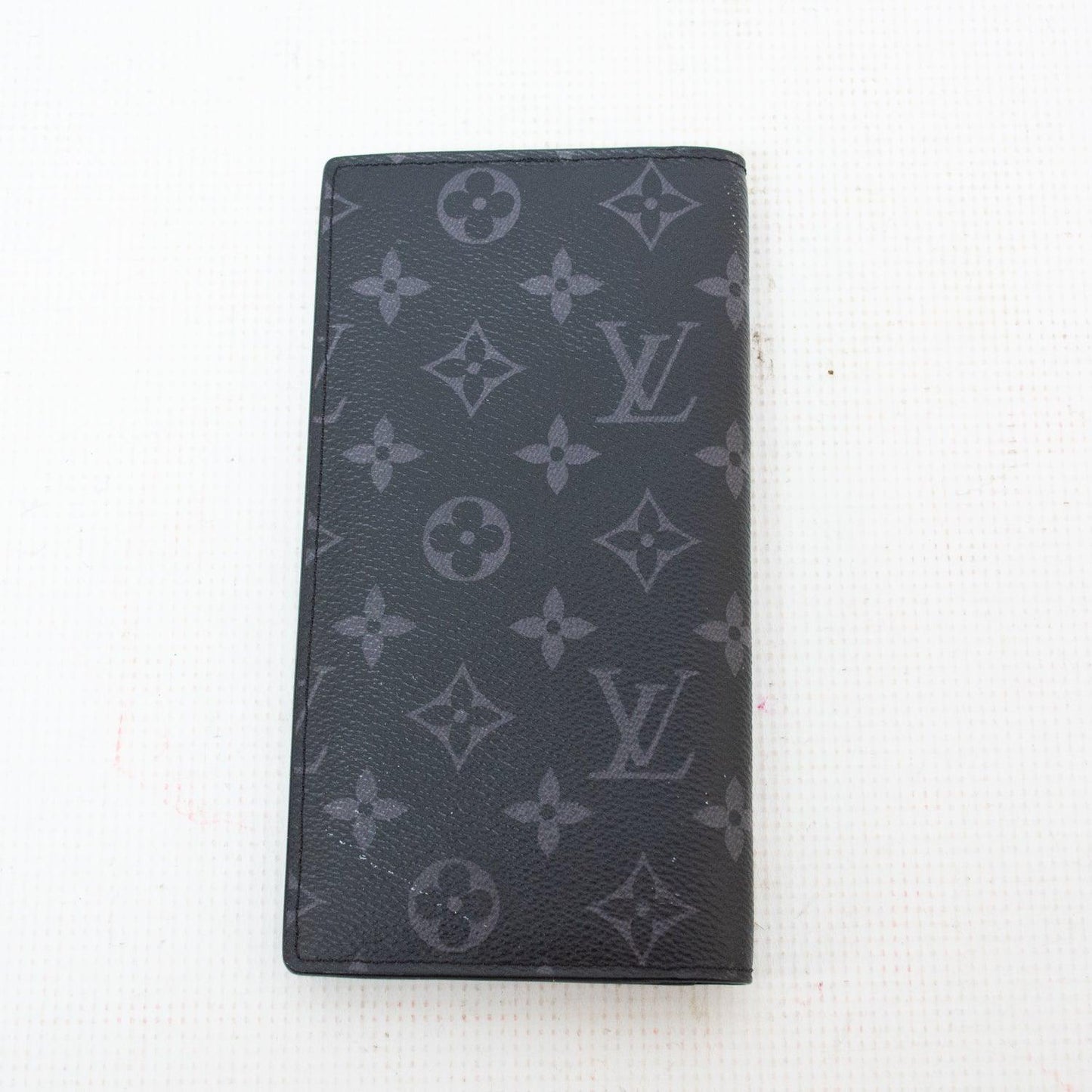 Louis Vuitton M61697 Monogram Eclipse Portefeuille Brazza Long Wallet