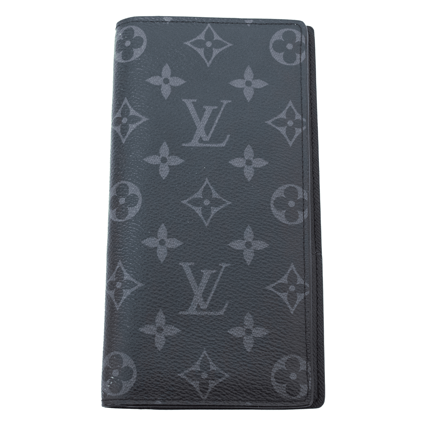 Louis Vuitton M61697 Monogram Eclipse Portefeuille Brazza Long Wallet