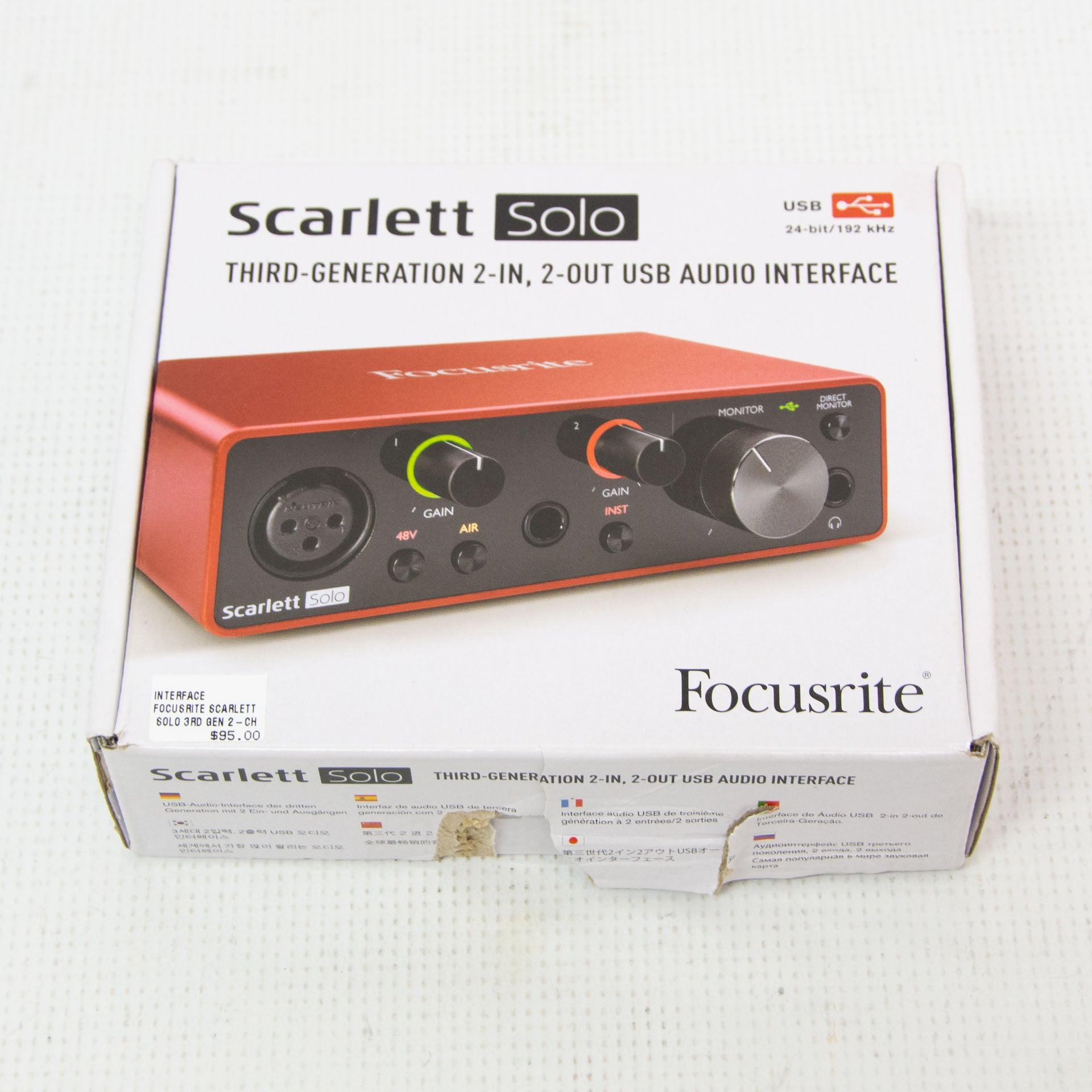Focusrite Scarlett 2i2 3rd GEN 2-Channel USB Audio Interface FREE SHIPPING