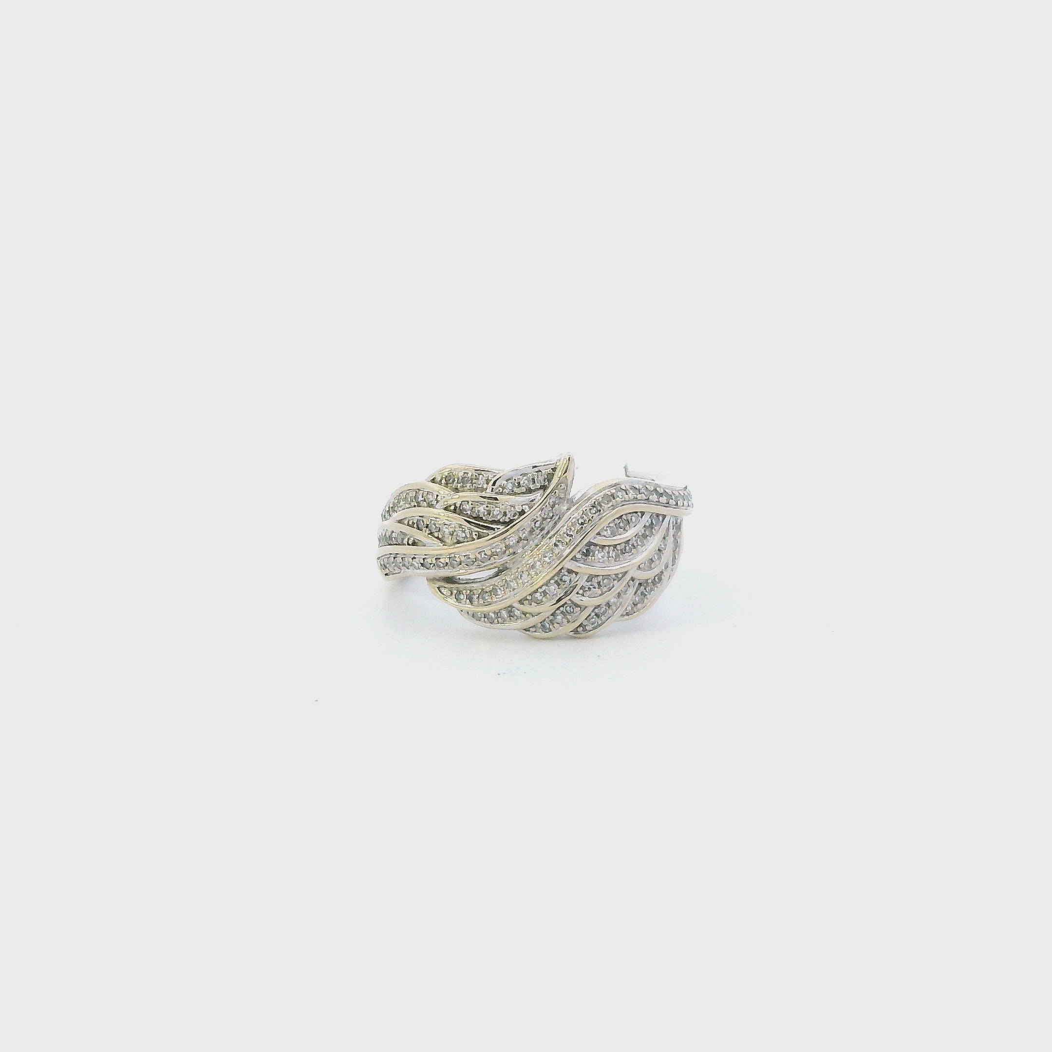 14K White Gold Diamond Womens Ring - 0.31ct