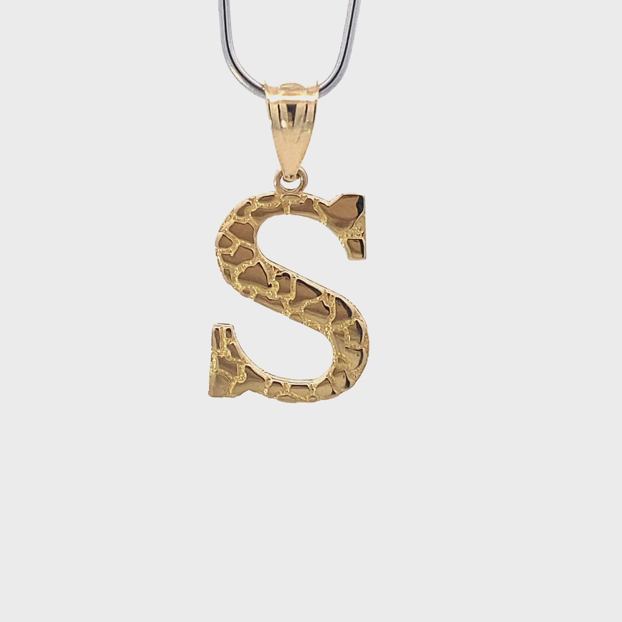 10K Yellow Gold Letter 