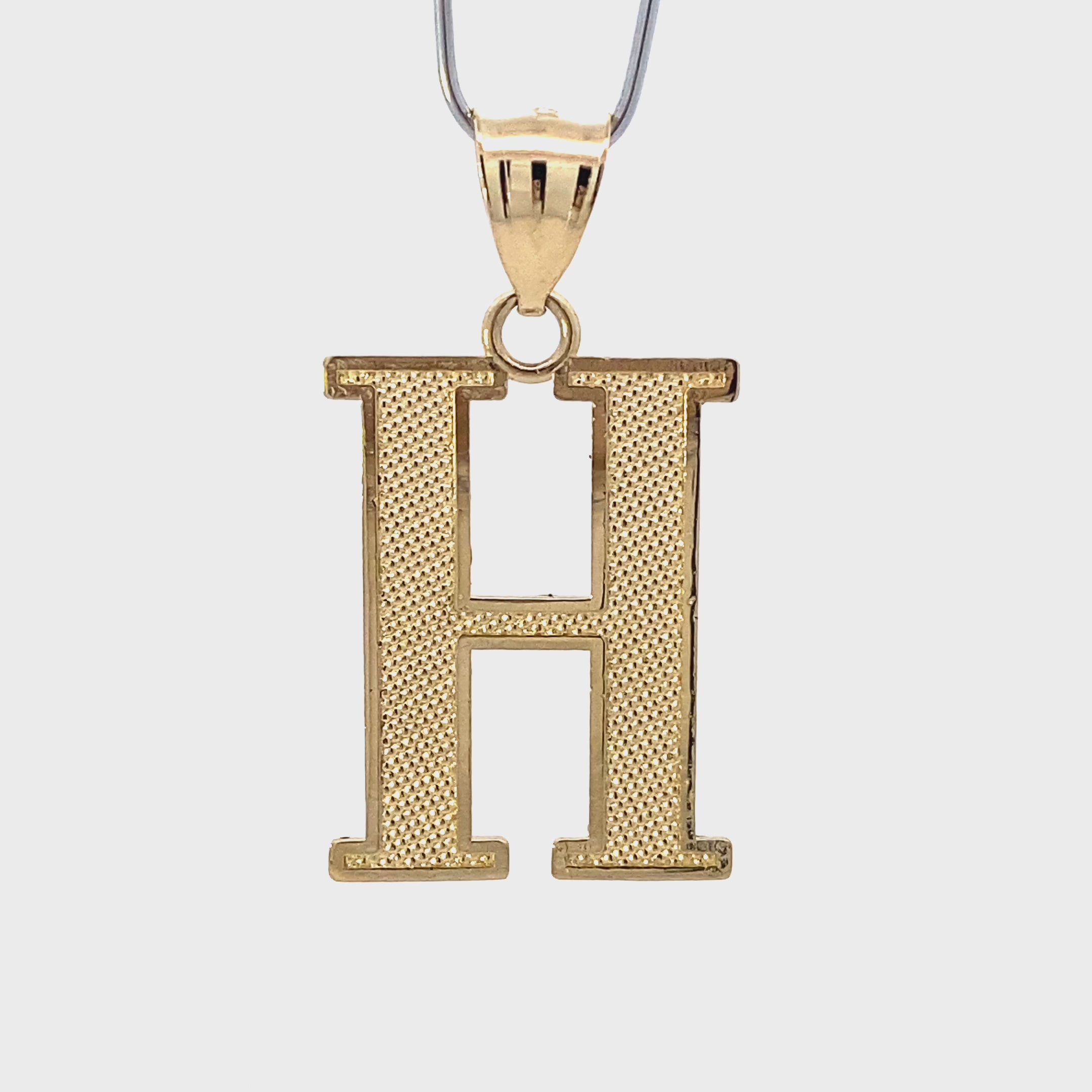 10K Yellow Gold Letter 