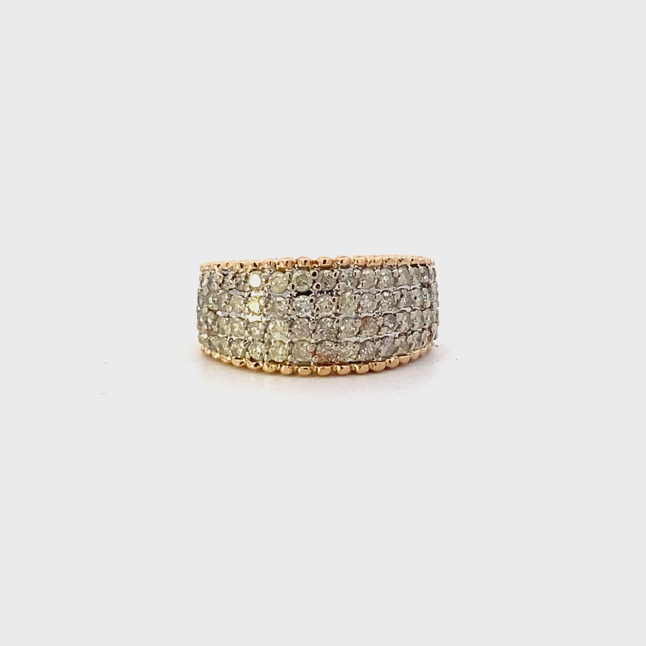 14K Yellow Gold Diamond Ring - 1.10ct